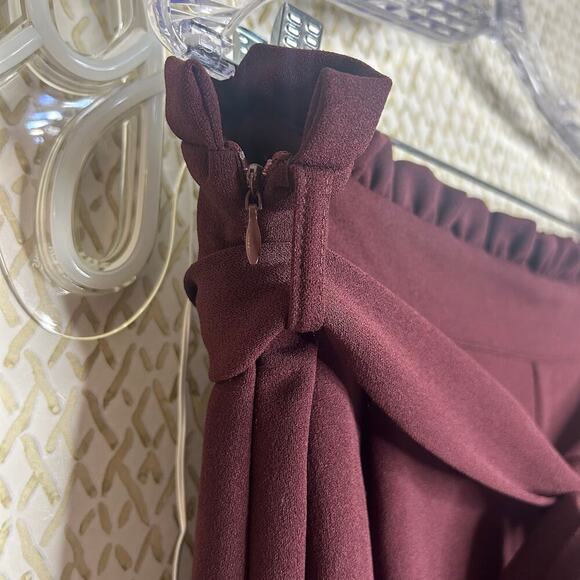 NWOT Alloy Apparel Tall Scarlett Ultra Wide Highest-Rise Burgundy Brown Pant XXL - Picture 6 of 11